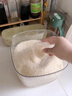 安雅密封米桶避光面粉儲糧桶負壓家用防蟲(chóng)防潮食品級廚房存儲按壓米缸 【透明白色5KG】送米杯 無(wú)規格 曬單實(shí)拍圖