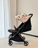 昆塔斯（Qtus）Q5 2代車(chē)兒童四輪推車(chē)自重力一鍵收車(chē)新生兒口袋車(chē)輕便可折疊 Q5 Finch- 童趣黑(送四件套蚊帳雨罩杯架掛 曬單實(shí)拍圖