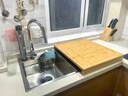滿(mǎn)弓高品質(zhì)水槽砧板竹制水槽菜板洗碗機蓋板廚房案板家用切菜板卡位板 【寬320*長(cháng)560*厚20*內高40mm】 曬單實(shí)拍圖