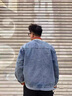 棉之雪牛仔外套男美式潮牌復古撞色拼接立領(lǐng)夾克嘻哈外套男帥氣衣服 藍色牛仔外套 L 【165CM-175CM】 曬單實(shí)拍圖