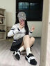 STELLA WEISZ雙顏色系帶德訓鞋復古風(fēng)2025秋季通勤女百搭顯瘦戶(hù)外運動(dòng)阿甘鞋黑色36 (230mm) 曬單實(shí)拍圖
