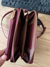 絲芙倫（seefulun）純牛皮單肩斜挎小包包女高顏值真皮夾子零錢(qián)包手機包二合一休閑包 酒紅色-頭層牛皮 配真皮肩帶 曬單實(shí)拍圖