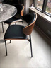 馬鞍皮餐椅輕奢辦公靠背椅凳子黑色伊姆斯北歐設計師商用椅子 一把不含運費丨兩把起批 桔色丨胡桃木色丨超纖皮 曬單實(shí)拍圖