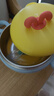 優(yōu)可倍寶寶輔食保溫碗嬰兒專用碗316防摔防燙兒童餐具恒溫幼兒注水保溫 【升級款感溫+帶吸盤】黃色 曬單實拍圖