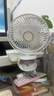 卡培登USB小風(fēng)扇/電風(fēng)扇/小電扇 便攜迷你手持夾子充電小風(fēng)扇 辦公室宿舍桌面戶(hù)外6英寸 白色 曬單實(shí)拍圖