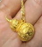 周大生X國家寶藏十二花神黃金吊墜足金云錦葫蘆福祿項鏈送女友生日禮物 【國家寶藏聯(lián)名】足金葫蘆吊墜-【小版/贈銀鏈】 6.45g 曬單實(shí)拍圖
