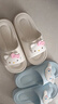 名創(chuàng  )優(yōu)品（MINISO）玉桂狗踩屎感家居鞋女夏款室內浴室厚底美樂(lè )蒂可愛(ài)涼拖情侶鞋 凱蒂貓白 36-37 (240mm) 【適合35-36碼穿】 曬單實(shí)拍圖