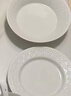 舍里浮雕高級感純白陶瓷餐具家用白瓷米飯碗餐盤(pán)湯碗魚(yú)盤(pán)組合喬遷送禮 曬單實(shí)拍圖