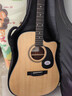 薩伽（SAGA）吉他sf600民謠初學(xué)入門(mén)男女薩迦木吉他jita薩嘎樂(lè )器 41英寸SF600C原木色D桶缺角 曬單實(shí)拍圖