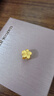 周大福 佳期小桃花吊墜黃金轉運珠(工費120)約2.15g F217845 曬單實(shí)拍圖