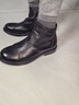 鉑斯萊肯真皮馬丁靴2025秋冬季新款頭層牛皮休閑高幫軟皮切爾西靴英倫靴潮 黑色 (加絨款) 40 (皮鞋碼） 曬單實(shí)拍圖