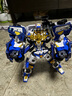 展高（JUMPGO）炫卡斗士3重軌巨神4合體變形機器人汽車(chē)男孩玩具金剛2兒童禮物 【炫卡3】銀翼騎士 曬單實(shí)拍圖