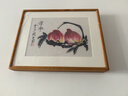 萱木堂實(shí)木高檔電表箱裝飾畫(huà)新中式壁畫(huà)遮擋配電箱掛畫(huà)電閘箱多媒體箱 齊白石《三千年》壽桃 成品寬50cm*高40cm 非洲柚木-向左打開(kāi) 曬單實(shí)拍圖