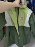 棉花堂童裝兒童沖鋒外套三合一秋裝新款春秋男童外套女童戶外xt 墨綠 130 曬單實拍圖