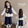G.DUCKKIDS小黃鴨童裝女童秋裝套裝2025新款洋氣兒童向日葵衣服女孩寶寶秋裝 三件套 120 建議5~6歲【110-120cm】cm 曬單實(shí)拍圖