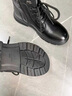 富貴鳥(niǎo)（FUGUINIAO）馬丁靴男2025冬季高幫男鞋雪地靴全牛皮加絨保暖羊毛棉鞋男士短靴 FG0272黑色[羊毛里] 40 曬單實(shí)拍圖