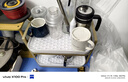 小魔廚房置物架瀝水杯架收納置物架客廳玻璃茶杯雙層瀝水托盤(pán)家用 曬單實(shí)拍圖