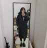 斷碼羽絨服長(cháng)款過(guò)膝冬季2025新款韓版情侶男女寬松學(xué)生中戲爆外套 黑色 男女同款 XL 適合120到130斤穿 曬單實(shí)拍圖