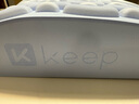 Keep 腰椎舒緩器腰部頸椎按摩器瑜伽開(kāi)背護腰托腰墊 藍色 曬單實(shí)拍圖