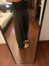 露露lulu Throwback Still直筒長(cháng)褲女高腰運動(dòng)健身褲闊腿瑜伽褲 石墨灰 S 2碼/85-100斤 曬單實(shí)拍圖