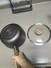 九鑄奶鍋18cm鑄鐵鍋一人食小炒鍋燉鍋小鐵鍋無(wú)涂層不粘鍋燃氣家用 木紋掛鉤柄18cm奶鍋-含蓋 18cm 曬單實(shí)拍圖