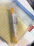 uni三菱淺色熒光雙頭記號筆（細0.6mm/粗4mm）可視窗 學(xué)生重點(diǎn)標記 PUS-102T 1支/袋 深黃色 曬單實(shí)拍圖