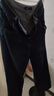 森馬（Semir）牛仔褲女抓毛闊腿褲港風(fēng)冬季2025顯腿長(cháng)拖地褲ins潮109725124002 曬單實(shí)拍圖