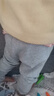 戴維貝拉（DAVE＆BELLA）女童打底褲兒童休閑褲女寶寶彈力褲洋氣幼兒長(cháng)褲春季新款童褲 灰色【現貨】 110 cm（建議身高100-110cm） 曬單實(shí)拍圖