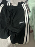 adidas情侶款休閑運動(dòng)褲男女秋季阿迪達斯官方輕運動(dòng) 黑色/白色   S 曬單實(shí)拍圖