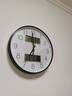 Timess電波鐘掛鐘客廳鐘表掛墻家用2025款閃波萬(wàn)年歷溫濕度時(shí)鐘36cm 曬單實(shí)拍圖