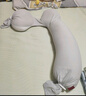BabyWatch孕婦枕護腰側睡枕托腹U形側臥抱枕睡覺(jué)用品女神枕PLUS-淺灰 曬單實(shí)拍圖