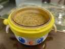 皇寵大眼萌寶寶輔食碗 兒童注水保溫碗吸盤(pán)碗 PPSU雙內膽碗克洛黃 曬單實(shí)拍圖