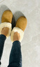 UGG【雙11搶先購】秋季新款女士厚底懶人毛毛鞋 1166733CHE|栗色38 曬單實(shí)拍圖