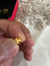 中國黃金（CHINA GOLD）黃金手鏈男士足金菩提珠手串男純金生日禮物送男友老公 足金菩提珠手串金重約5.2g 曬單實拍圖