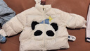 babycare寶寶羽絨服保暖紅嘴雁絨男童冬裝女童兒童外套2024新款 咘咘奶酪白 90 曬單實(shí)拍圖