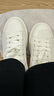 百麗撞色小白鞋男秋季牛皮舒適厚底休閑板鞋A1160CM3 靜謐白  41 曬單實(shí)拍圖