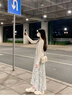 雅黛絲薇法式碎花吊帶連衣裙女裝套裝夏季小個子高級感海邊度假超仙裙子夏 白色開衫+藍色碎花連衣裙 M 曬單實拍圖
