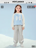 MiniPeace太平鳥(niǎo)童裝冬女童針織長(cháng)褲FBGHE4D40 月巖灰 130cm 曬單實(shí)拍圖