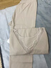 雅鹿秋衣秋褲女棉套裝美體低領(lǐng)薄款內穿保暖內衣女士棉棉毛衫 91奶茶 2XL 否 曬單實(shí)拍圖