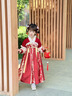 安妮優(yōu)兒 ANNEYOL拜年服女童漢服冬季兒童新年唐裝2025新款國風(fēng)冬裝加厚喜慶過(guò)年服 紅色加絨裙子 120 曬單實(shí)拍圖