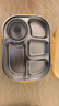 樂(lè )扣樂(lè )扣小學(xué)生飯盒兒童餐盒上學(xué)專(zhuān)用食堂打飯便當盒316不銹鋼分格餐盤(pán) 【帶保溫包】檸檬黃 2L 曬單實(shí)拍圖