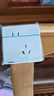 西門子（SIEMENS）插座面板 10A斜五孔插座 電源插座 致典雅白色5UB14183NC012P 曬單實(shí)拍圖