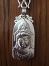 胖東來(lái)品質(zhì)999純銀原創(chuàng  )觀(guān)世音吊墜男女足銀觀(guān)音頭項鏈銀牌本命佛 觀(guān)音頭像 曬單實(shí)拍圖