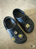 卡駱馳（CROCS）貝雅兒童洞洞鞋男女童戶(hù)外包頭沙灘鞋拖鞋/207013/207012 深藍色-410 34 (205mm) 曬單實(shí)拍圖