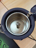 美的（Midea）養生壺 1L大容量一體式噴淋煮茶器蒸煮茶壺 辦公室煮茶燒水一體機 304不銹鋼花茶白茶ZC10S01 曬單實(shí)拍圖