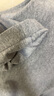 無印良品（MUJI）女式 橫豎彈力起毛套頭長袖罩衫t恤上衣25年秋季新品女裝BC2ORC5A 灰色 XL (165/92A) 曬單實拍圖