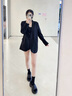 NAIER襪子女春秋冬款基礎組合女襪柔軟透氣女士中筒襪女生舒適棉襪【五雙裝】黑白灰基礎襪組合均碼 曬單實(shí)拍圖
