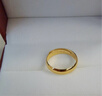 周生生素圈光身面活口泥鰍背黃金戒指 足金開(kāi)口戒情侶結婚對戒09141R 7.71克(含工費160元) 曬單實(shí)拍圖