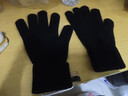 玖慕（JIUMU）羊絨保暖手套男秋冬季羊毛男士加厚毛線(xiàn)手套開(kāi)車(chē)騎車(chē)防寒手套 曬單實(shí)拍圖