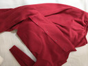安莉芳宋軼同款絨暖系搖粒絨睡衣套裝女家居服 酒紅色BGY M  曬單實(shí)拍圖